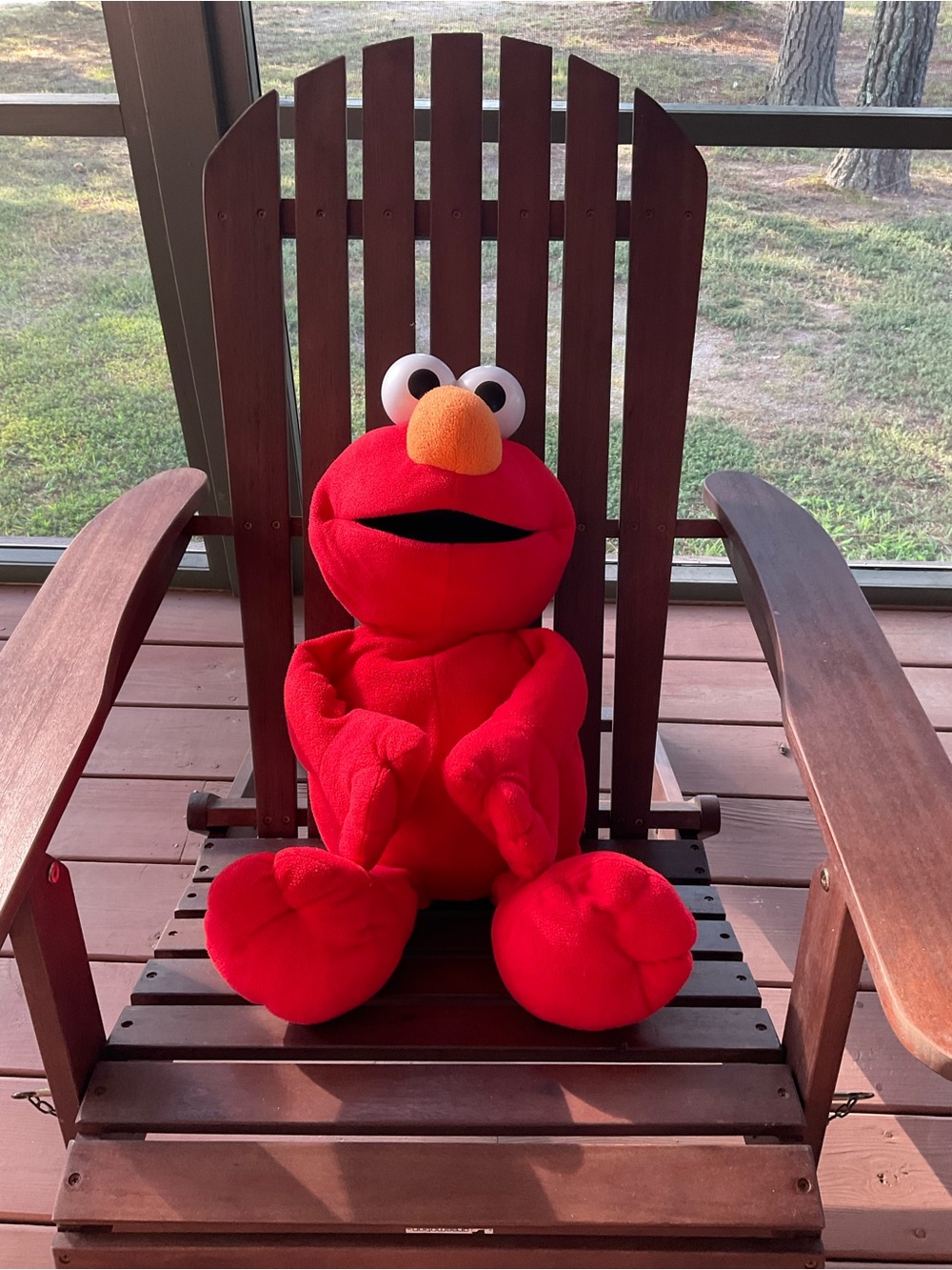 Vintage 2002 Sesame Street BIG BOOK ELMO Jumbo Plush 30”